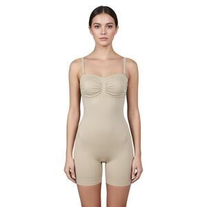 SKIMS Seamless Sculpt Mid-Thigh Bodysuit Sand L/G/G